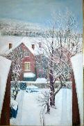 Anita Ree Wimbledon snowscape Germany oil painting artist